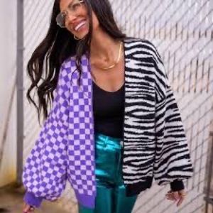 LALA ORIGINAL DESIGN: Future Self Half & Half Cardigan